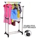 Телескопическая стойка-вешалка для одежды Double Pole Clothes Horse (большая) 339 LR - изображение 6