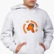 Худи детский Амонг Ас Оранжевый (Among Us Orange) Светло-серый меланж (9298-2408) 152 см - изображение 2