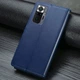 Чехол-книжка GETMAN Gallant (PU) кожаный для Xiaomi Redmi Note 10 Pro / 10 Pro Max Синий - изображение 6