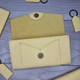 Кошелек женский кожаный на магните Двойной конверт Кайзер матовый Желтый - изображение 2