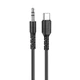 Кабель перехідник Type-C to AUX mini jack 3,5мм HOCO UPA17 Digital audio conversion cable | 1M | Black - зображення 1