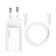 Сетевое зарядное устройство с входом Type-C BASEUS Super Si Quick Charger |1Type-C, 3A/25W, PD/QC|. White - изображение 1