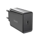 Сетевое зарядное устройство с входом Type-C BASEUS Speed Mini Quick Charger (1Type-C, PD/QC,20W, 3A). Black - изображение 1