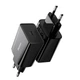 Сетевое зарядное устройство с входом Type-C BASEUS Speed Mini Quick Charger (1Type-C, PD/QC,20W, 3A). Black - изображение 4