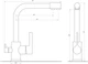 Смеситель-кран кухонный с подключением к фильтру GLOBUS LUX GLLR-0444-11-GRAPHITE - изображение 5