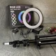 Набор блогера Кольцевая светодиодная лампа RGB LED RING MJ20 20 см + штатив 2.1 м (2208) - изображение 1