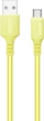 Кабель ColorWay USB - Type-C (soft silicone) 2.4а 1 м Yellow (CW-CBUC043-Y) - изображение 2