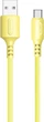 Кабель ColorWay USB - Type-C (soft silicone) 2.4а 1 м Yellow (CW-CBUC043-Y) - изображение 4