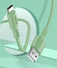 Кабель ColorWay USB - Type-C (soft silicone) 2.4а 1 м Green (CW-CBUC042-GR) - изображение 4
