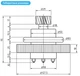 Блок шестерен CNCPROM EGLM1.25-Z100/20-L23 с эксцентриковой втулкой под косозубую рейку модуль 1.25 (12-118) - изображение 4