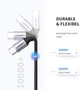 Кабель зарядний Ugreen USB 2.0 Type-C to Type-C PD QC 4.0 з нейлоновою опліткою 2М (US261) - зображення 5