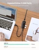 Мережевий адаптер Ugreen usb hub USB 3.0 - 3хUSB 3.0 + RJ45 Ethernet 1000Mbps Black (20265) - зображення 7