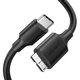 Кабель зарядный UGREEN USB-C - micro USB 3.0 1M PVC Black (US312) - изображение 1