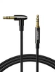 Кабель аудіо Ugreen 3.5 mm Hi-Fi AUX нейлоновий плетений стереокабель 1M Black (AV139) - зображення 1