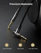 Кабель аудіо Ugreen 3.5 mm Hi-Fi AUX нейлоновий плетений стереокабель 1M Black (AV139) - зображення 5