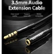 Кабель аудіо Vention 3.5 mm подовжувач 5М Black (VAB-B06-B500-M) - зображення 14