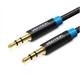 Кабель аудио Vention 3.5 mm AUX 1М Black (P350AC100-B-M) - изображение 1