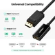 Конвертер Ugreen Переходник 15 см DisplayPort to HDMI 4K Black (MM137) - изображение 6
