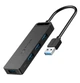 USB-хаб Vention на 4 порти USB 3.0 c micro USB харчуванням 0.15M Black (CHLBB) - зображення 1
