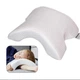 Подушка ортопедическая туннель для шеи из пены с эффектом памяти Memory Foam Pillow изогнутая анатомическая подушка для сна Белая - изображение 4