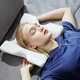 Подушка ортопедическая туннель для шеи из пены с эффектом памяти Memory Foam Pillow изогнутая анатомическая подушка для сна Белая - изображение 7
