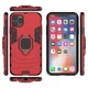 Чохол Ring case для Apple Iphone 11 Pro Max броньований бампер з кільцем червоний - зображення 3