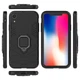 Чохол Ring case для Apple Iphone XR броньований бампер з кільцем чорний - зображення 3
