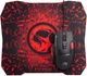 Мышь Marvo M355 USB с игровой поверхностью G1 Black (M355+G1) - изображение 1