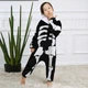 Детские Пижамы Кигуруми Kigurumi Скелет Хэлоуин Черный 130-140 см. (2022) - изображение 2