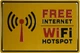 Металева табличка "Безкоштовний Інтернет, Wi-Fi Точка" (ms-001816) - зображення 1