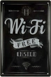 Металлическая табличка "Free Wi-Fi Inside" (ms-001809) - изображение 1