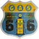 Металева табличка "Gas (Next Service 100 Miles)" (ms-002020) - зображення 1