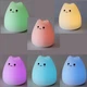Дитячий силіконовий нічник світлодіодний LED Котик Little Cat Silicone Led Білий - зображення 4