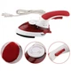 Дорожный мини утюг и отпариватель для одежды 2 в 1 Hot Steamer UKC с поворотной ручкой 1000 Вт мини отпариватель Красный - изображение 9