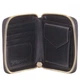 Шкіряний жіночий гаманець Smith and Canova 26803 Althorp (Black-Tan) - зображення 7