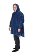 Плед-худи толстовка с капюшоном UFT Pleid Hoodie One Size Синий 86 х 110 см - изображение 2