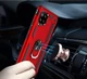 Чехол Shield для Samsung Galaxy M32 / M325 бампер противоударный с подставкой кольцом Red - изображение 2