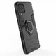 Чехол Iron Ring для Samsung Galaxy A12 2021 / A125 бампер противоударный с подставкой Black - изображение 4