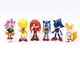 Набор фигурок супер Соник Super Sonic Соник Ежик и его друзья Первое поколение - изображение 2