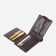 Портмоне кожаное Grande Pelle leather-11321 Коричневое - изображение 4