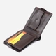 Портмоне кожаное Grande Pelle leather-11321 Коричневое - изображение 6