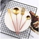 Набор столовых приборов Kitchen розовый на 6 персон - изображение 3