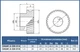 Шестерня косозубая стальная модуль 1.5 без шпонки CNCPROM GHLM1.5-Z20-D14 для зубчатой рейки 20 зубьев диаметр 14 мм (65-101) - изображение 3