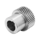 Шестерня косозубая стальная модуль 1.25 под шпонку CNCPROM GHLM1.25-Z40-D25K для зубчатой рейки 40 зубьев диаметр 25 мм (64-103) - изображение 2