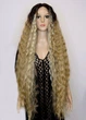 Парик на сетке Lace Wig Богемия тон 6-23-apric длинный светло-коричневый, омбре, 100 см, термостойкое волокно - изображение 1