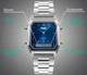 Мужские часы Skmei Tango 1220 Серебристые с синим циферблатом - изображение 5
