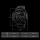 Мужские наручные часы Skmei 1303 Черные с синим - изображение 6