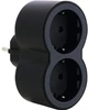 Блок Legrand Стандарт 2х2К+С фронтальные розетки Черный (694517) - изображение 3