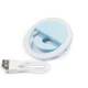 Светодиодное селфи кольцо Selfie Ring Light с USB зарядкой Голубой - зображення 3