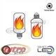 Светодиодная лампа живой огонь Horoz Electric FIREFLUX 5Вт с эффектом пламени E27 3 режима 220В (001 048 0005) - изображение 6